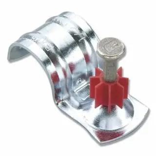 Powers Head Dowel Pin Condiut Clips, 0.300 Dia, 1 , 3/4 EMT Clip, 100 Items, 50385-PWR